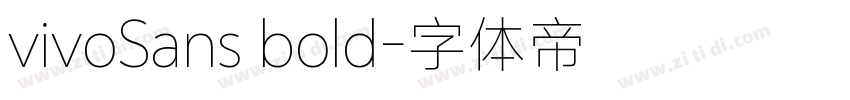 vivoSans bold字体转换